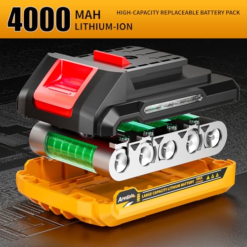 20V Cordless Drill Set, Brushless Power Drill Driver with 2 2.0Ah Battery and Charger, 3/8" Keyless Chuck - image 7
