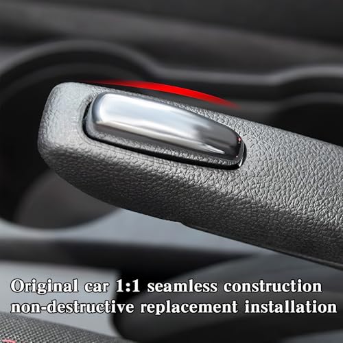 Handbremsknopf,Handbremsknopfschalter Ersatz,Auto Handbremse Knopf, Handbremsknopf aus Aluminiumlegierung für Vauxhall Opel Mokka, Modelljahre 2012-2018, Auto Handbremse Feststellbremse Knopf