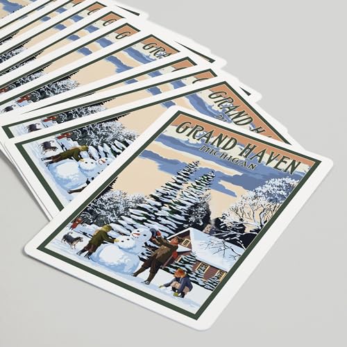 Baraja de Poker Lantern Press Grand Haven Michigan 52 cartas miniatura 5