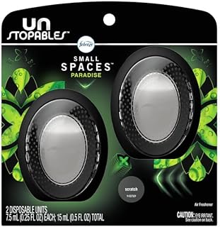 Febreze Small Spaces Unstopables Air Freshener Paradise, .25 fl. oz., Pack of 2