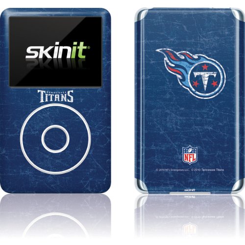Skinit Decal MP3 Player Skin Compatible with iPod Classic (6th Gen) 80GB - Officially Licensed NFL Tennessee Titans Distressed Design