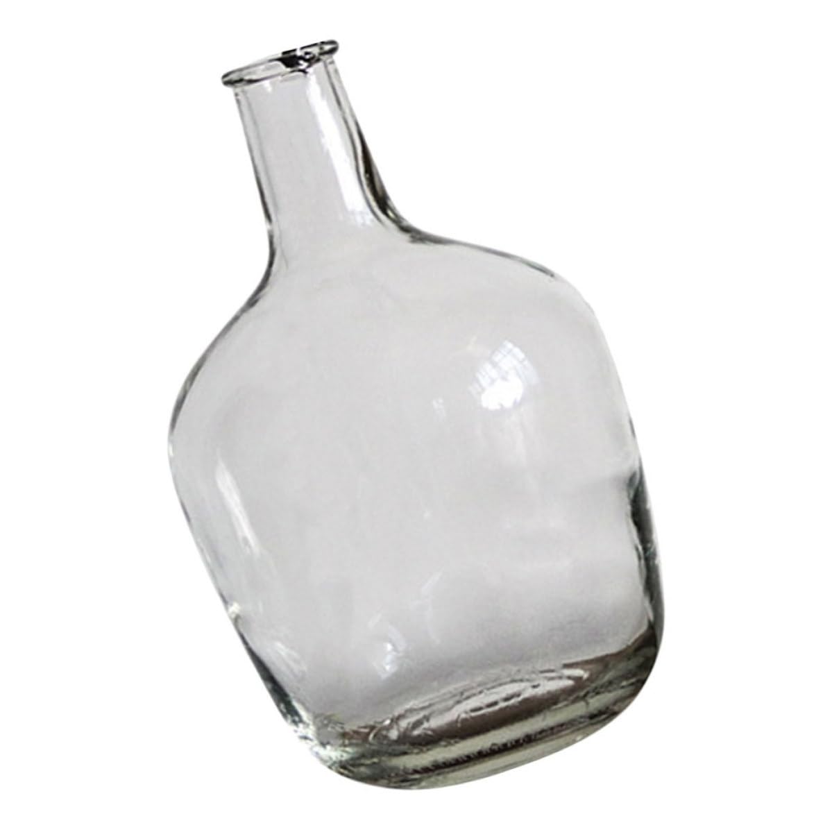 Vase en verre créatif à petit col pour décoration de table