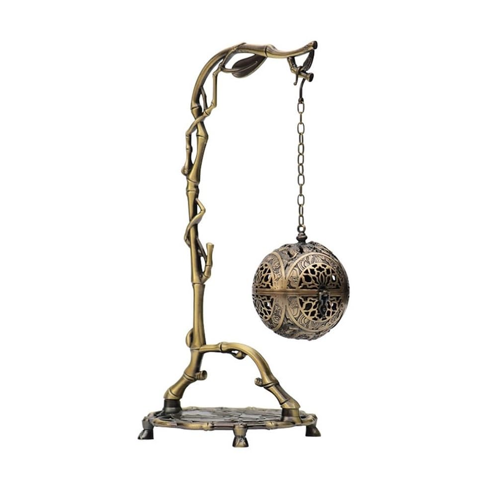 Home Hanging Incense Burner Chinese-style Decoration Alloy Holder For Meditation Yoga Spa Decor