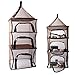 QinWenYan Angelgussnetz Outdoor Angeln Hängend 4 Schicht Speicher-Korb Hängen Trocknen Geschirr Lebensmittel Trockennetz (Color : Brown, Size : One Size)