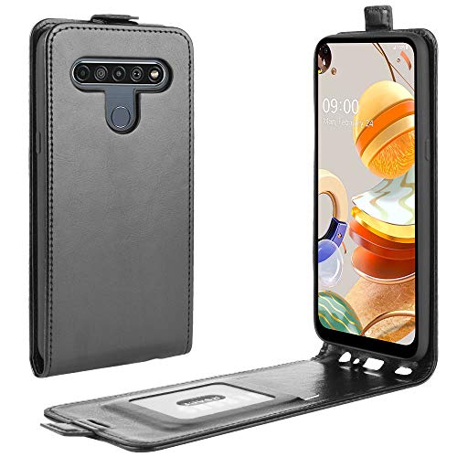 Hülle® Wallet Flip Case Compatible for LG K61 (Black)