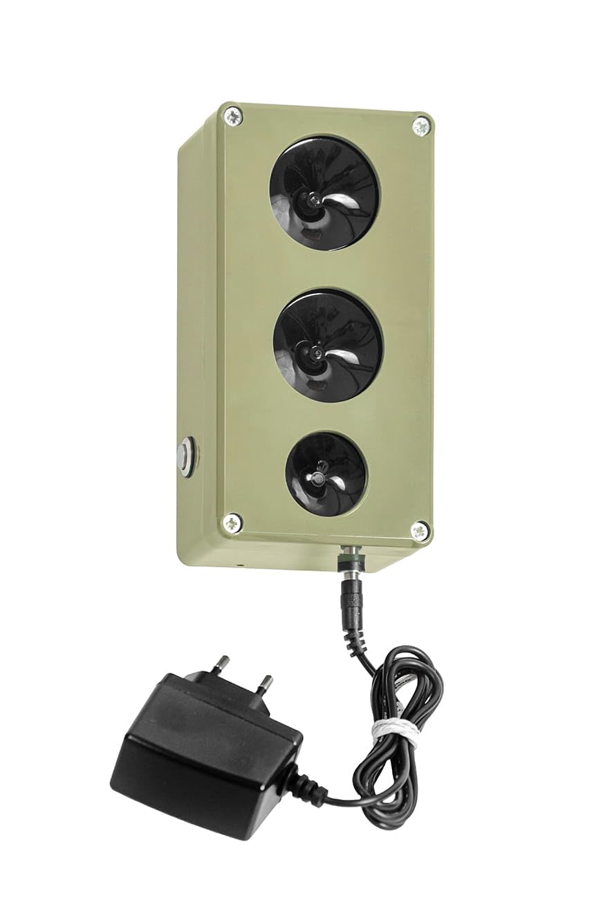 Tiervertreiber Ultraschall für Marder, Ratten, Mäuse | Nagetierabwehr einfach zu montier am Magnet | Rattenschreck, Marderabwehr | Hochfrequenz Gerät, Haus, Garage, Dachboden