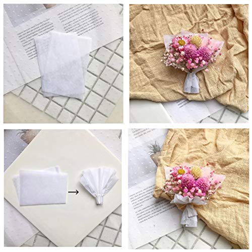 KESOTE 300 Sheets 30 Assorted Colors 11.5\" x 8\" Craft Tissue Paper Bulk for Small Gift Bags, DIY Tissue Paper Flower Pom Pom Garland Crafts