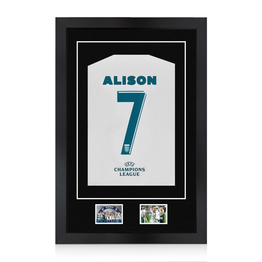 Alison Kingsgate Matte Black 90X60CM Football Shirt Frame With Black Mount — image 1