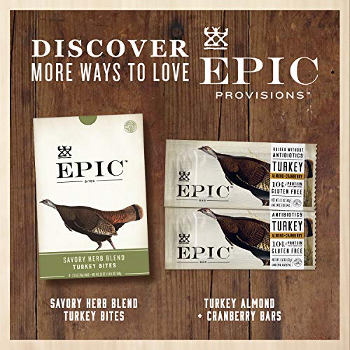 EPIC Turkey Cranberry Sage Strips Keto Friendly, Wole30, 20 ct, 0.8oz Strips - Thumbnail 6