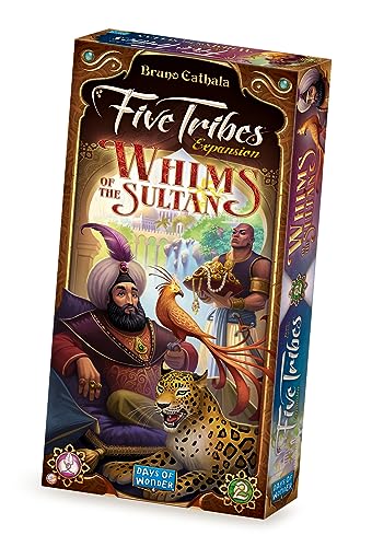 Five Tribes Whims of the Sultan Board Game EXPANSION - Control New Cities! Worker Placement Strategy Game for Kids & Adults, Ages 13+, 2-4 Players, 40-80 Minute Playtime, Made by Days of Wonder