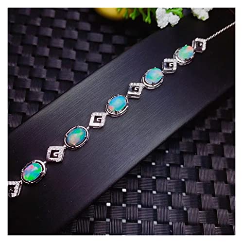 Bracelet opale argent 925 idéal cadeau anniversaire femme romantique