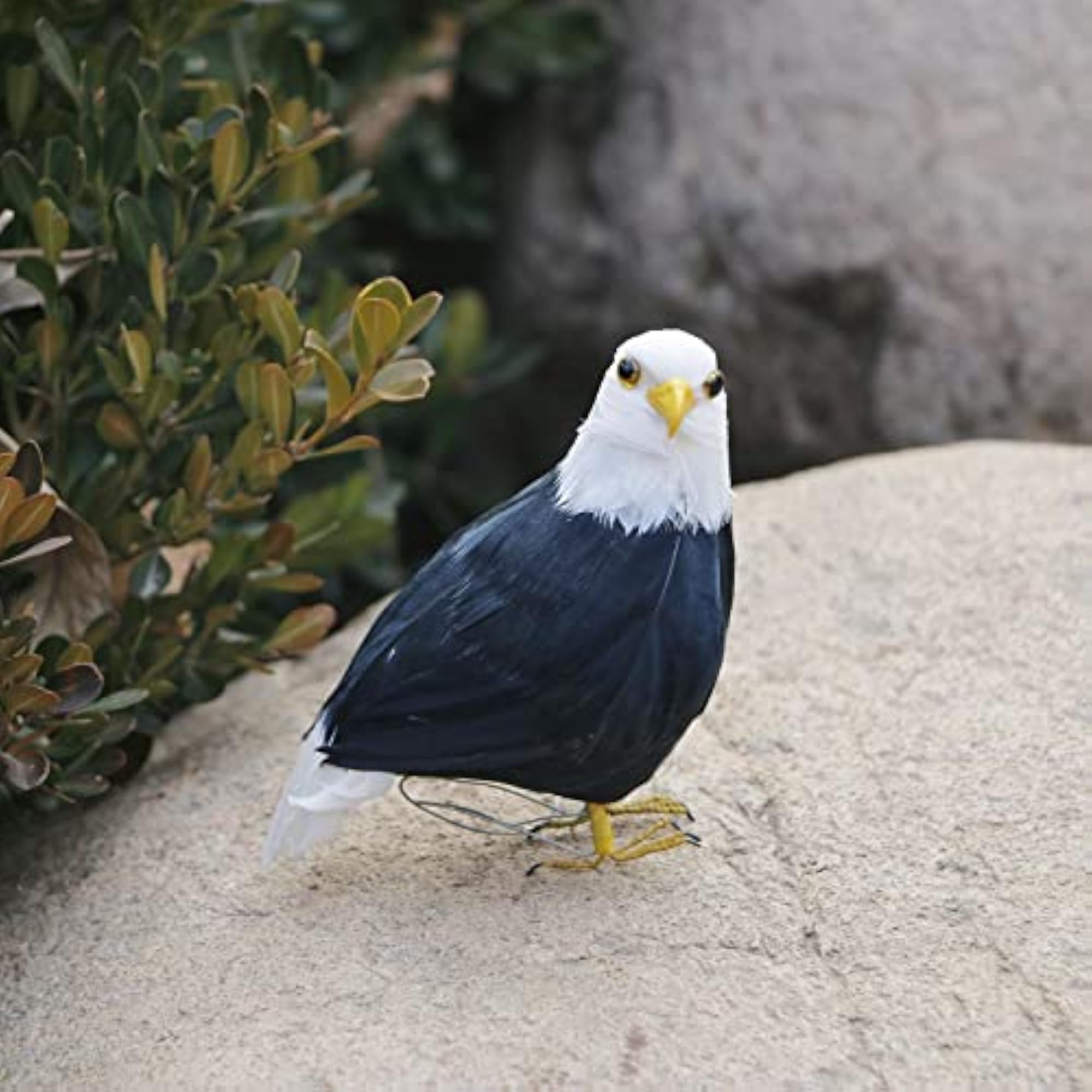 Animated Feathered Bird Eagle Garden Statue