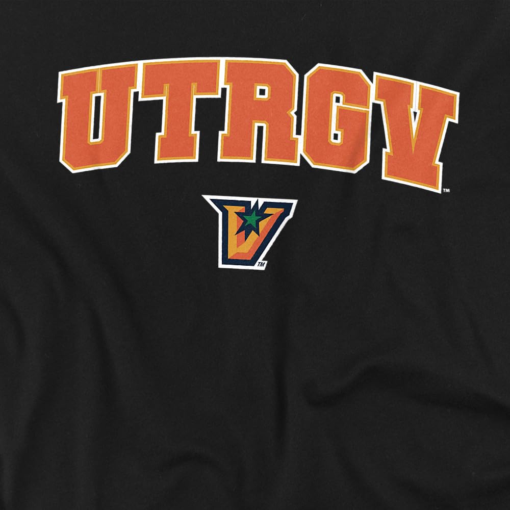 LOGOVISION University of Texas - Rio Grande Valley Arch Logo Black Kids T Shirt (4) for Toddler Boys and Girls, Black