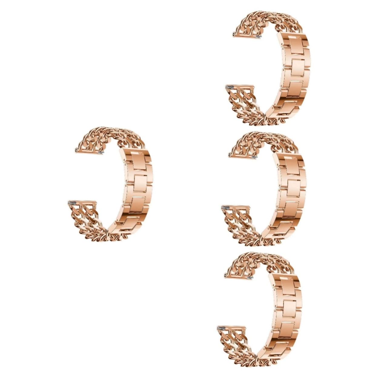 UKCOCO 4Pcs Bracelet 20Mm Quick Release Watch Band Galaxy Watch 4 Classic 42Mm Band Galaxy 4 Bands For Women En Alliage De Zinc Chic Band Parts Délicat Montre Bande