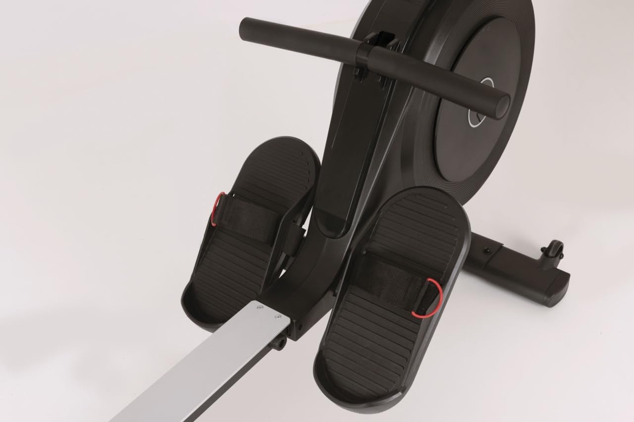 Toorx [Vogatore Magnetico RWX-300] Rower Remoergometro Pieghevole Salvaspazio per Casa, Resistenza ad Aria 16 Livelli, Bluetooth App, Fascia Cardio, Console LCD, Volano 5kg, Max 120kg | Canottaggio