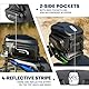 WILD HEART Motorrad-Hecktasche, Hartschale mit Erweiterbarer Kapazität 24L-34L Wasserdicht Verschleißfest Hält Helm Rücksitztasche