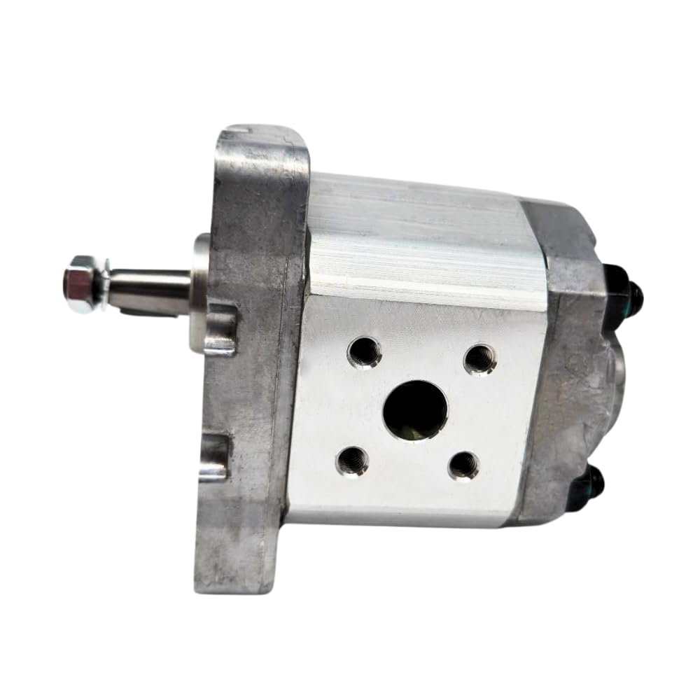 Bomba hidráulica de engranajes, GP1, 5.0CC, en sentido horario, entrada de 30 mm y salida SQ de 30 mm, brida de 4 pernos de la UE