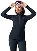 Rossignol Womens Classique Clim Lightweight Quick-Drying Stretchy Warm Zip Up Midlayer Active Jacket