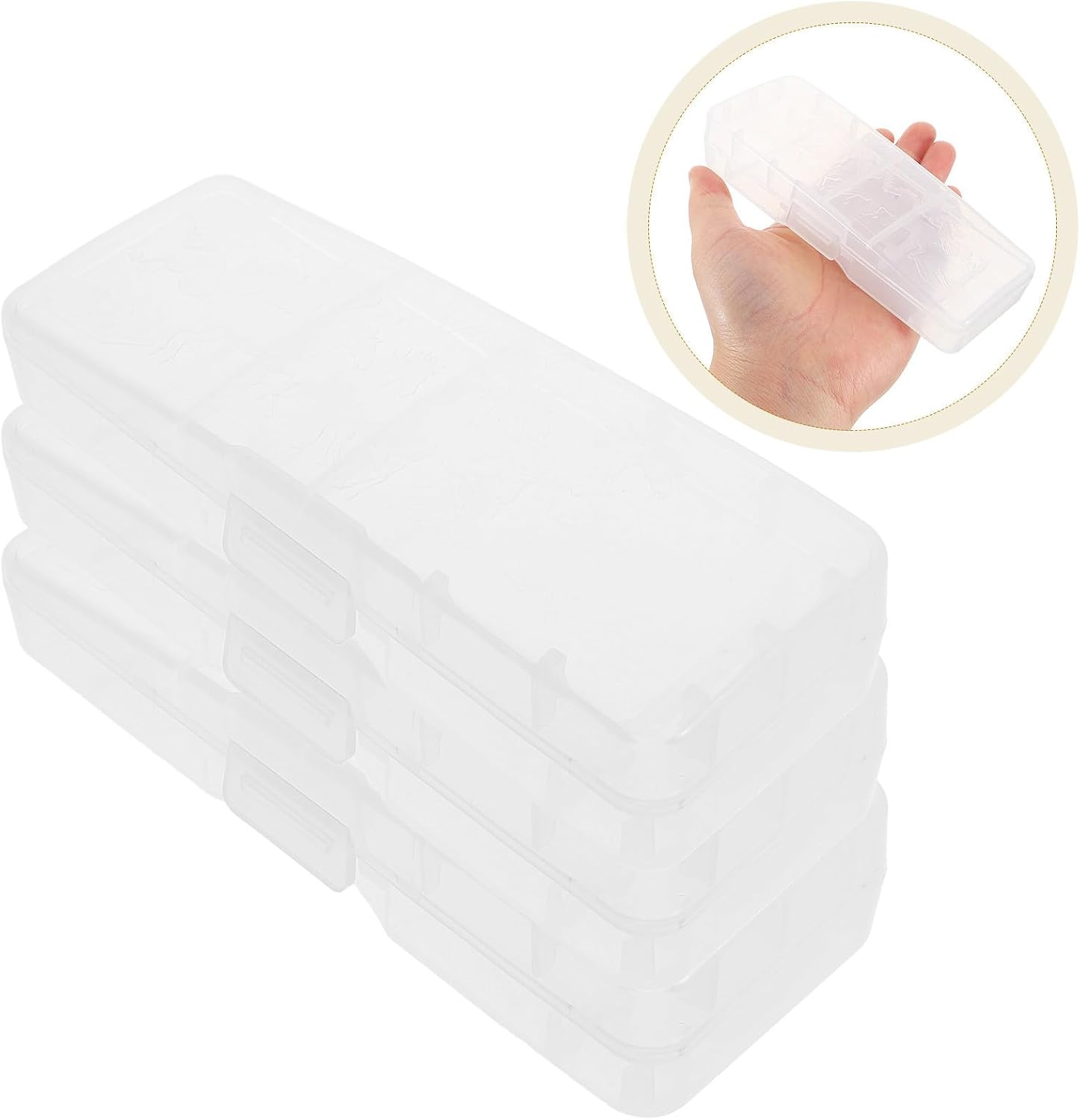 3pcs Plastic Razor Travel Case Organizer for Manual Razors and Shaving Tools, Pp Shaving Tool Holder Enhanced Protection and Organized Storage, for Luggage and Toiletry Bags