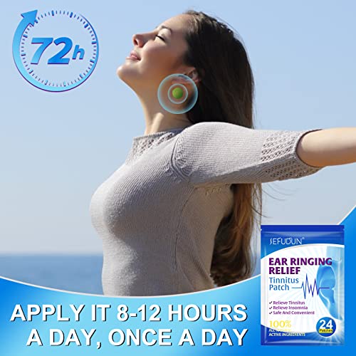 Tinnitus Relief Patches, Tinnitus Relief For Ringing Ears, Natural Herbal Formula Relieves Earaches, Improves Hearing & Boost Blood Circulation,Tinnitus Treatment For A Peaceful Sleep #TOP5