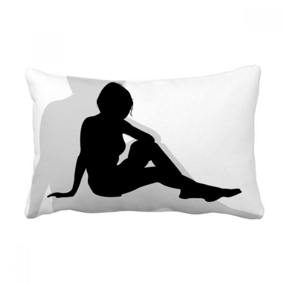 Coussin de décoration silhouette colorée 16x24 pouces, l'idée cadeau idéale pour la maison
