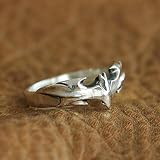 LINSION Pierścionek typu charms ze srebra wysokiej próby 925 TA11 e srebro wysokiej próby, S 1/2, cod. TA111
