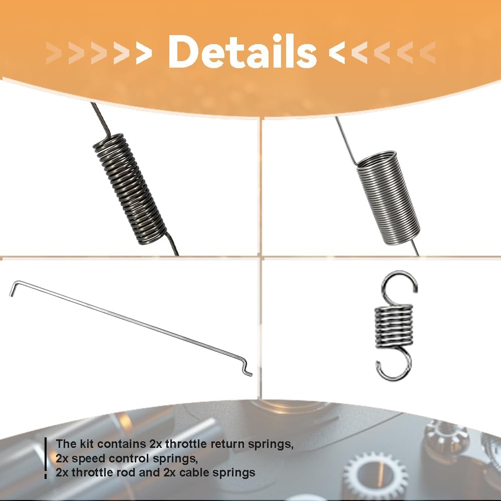 DSkoiph Throttle Return Spring Control Kit Fit for Honda and Clone GX160 GX200 GX120 196cc 200cc 212cc 208cc 224cc Carburetor Spring Governor Link Rod Speed Control