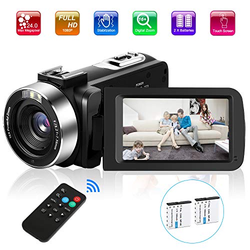 RICH AV-01 Video Camera Camcorder, UPSTONE Digital Vlog Camera for YouTube Full HD