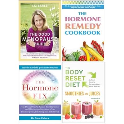 Good Menopause Guide [Hardcover], Hormone Remedy Cookbook, Hormone Fix, Body Reset Diet Smoothies 4 Books Collection Set