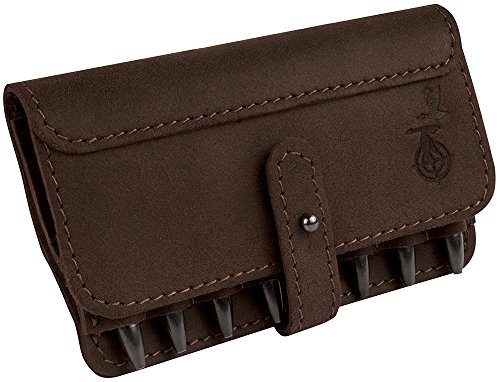 BRONZEDOG Leather Cartridge Case Shell Holder for .30-30 .308 .30-06 Win Mag Belt Ammo Pouch Black Brown Khaki Hunting Accessories (Brown) - Thumbnail 3