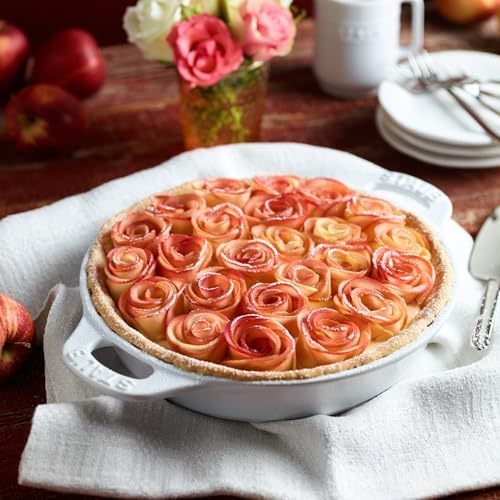 STAUB Ceramic Bakeware-Pie-Pans Dish, 9-inch, White - Thumbnail 3