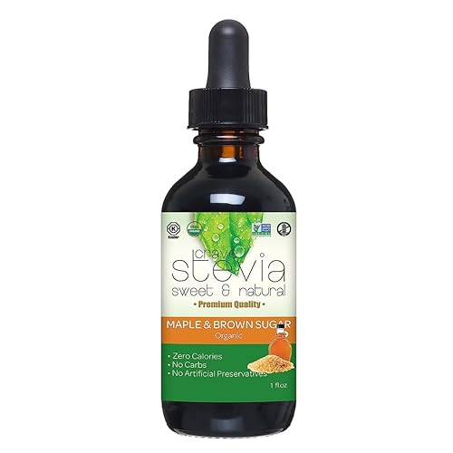 CRAVESTEVIA Gotas de stevia líquida natural Edulcorante orgánico Edulcorante extraído de la hierba Stevia Rebaudiana Sin gluten Arce y Azúcar