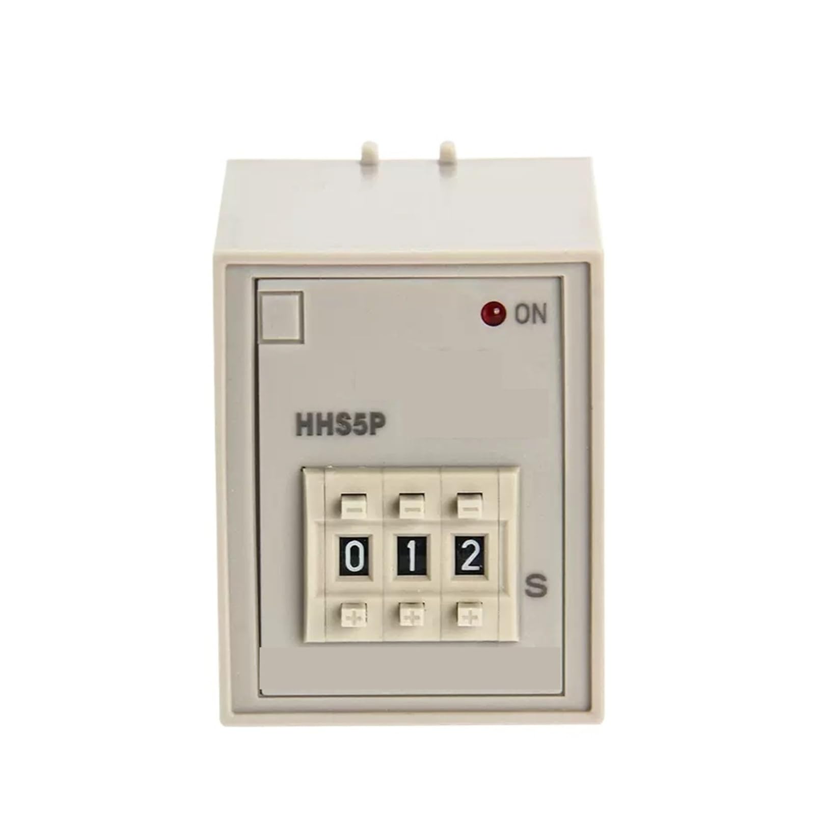 Relais temporisé HHS5P AC220V avec minuterie réglable de 9.9s à 999s