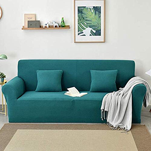 Housse de canapé extensible style japonais en polaire tricotée pour salon