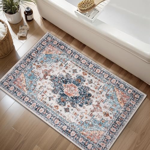 Image of Tangsoo Boho 2x4 Runner Washable Rugs for Entryway, Non Slip Small Area Rug