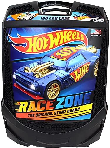 Hot Wheels 100-Car, Rolling Storage Case with Retractable Handle, Model:20135