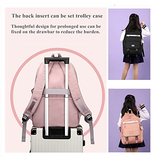 Lanshiya Kids Backpack For Girls Solid Color Elementary School Students Daypack Cute Outdoor Travel Bag #TOP5