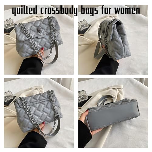 1 Pcs Quilted Shoulder Bag，Cute Elegant Crossbody Bags for Women，Small Chain Fashion Bag4
