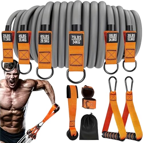 Bandes de fitness réglables orange jaune et noir pour le salon