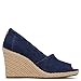 TOMS Women's Michelle Wedge Sandal, Navy Dark Denim, 9.5