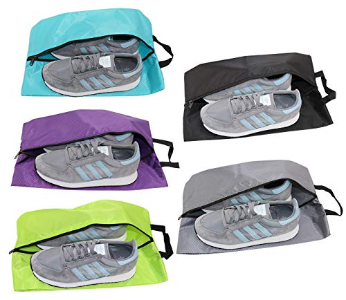 PIXHOTUL , Sac de rangement pour chaussures Multicolore Lot de 5 sacs XL en nylon. x-large