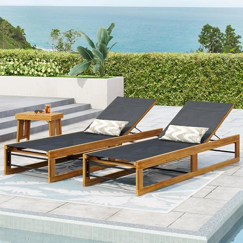 Kingston Patio Teakwood Adjustable Chaise Lounge