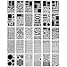 20 PCS Journal Stencil Plastic Planner Set for Journal Notebook Diary Scrapbook DIY Drawing Template Journal Stencils 4x7 Inch