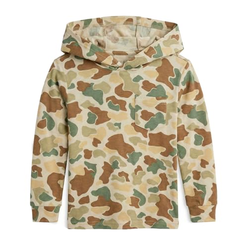 Free Fly Toddler Shade Hoodie - UPF 50+ Sun Protection Moisture Wicking, Breathable Bamboo Viscose Long Sleeve Kids Shirt - Vintage Camo, 2 Years