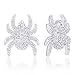 Orrous & Co. Legacy Collection Women's 18K White Gold Plated Cubic Zirconia Spider Stud Earrings, One Size