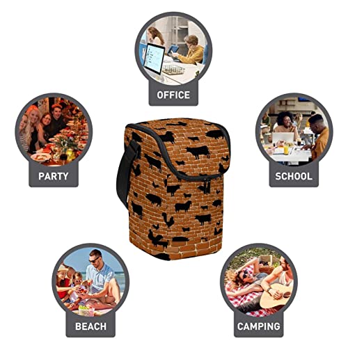 Bolsas portátiles de almuerzo con cremallera para comida 4