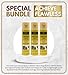 EBIN NEW YORK Lace Tint Spray – 3x Tinted Lace Aerosol Spray Medium Warm Beige 5.07oz Bundle – Quick-Drying, Waterproof, Lightweight Formula for Seamless Wig Application – Gift Set (3 Items)