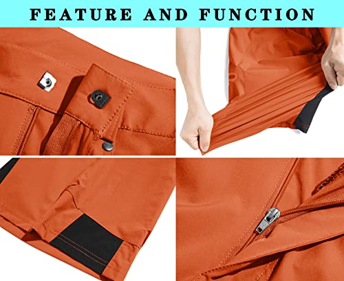 Eklentson Board Shorts Men Athletic Fitness Hiker Trainers Stretchy Track Short Pants, Orange, Medium #TOP2