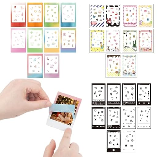 FENQURO Pegatinas para fotos, 30 unidades, bonitas minipelículas compatibles con FujiFilm Instax Mini 12/11/9/8/7S/70/40/50S/90 EVO | Ya disponible en tu tienda friki favorita! En mundofriki.es! FENQURO Pegatinas para fotos, 30 unidades, bonitas minipelículas compatibles con FujiFilm Instax Mini 12/11/9/8/7S/70/40/50S/90 EVO | Ya disponible en tu tienda friki favorita! En mundofriki.es!