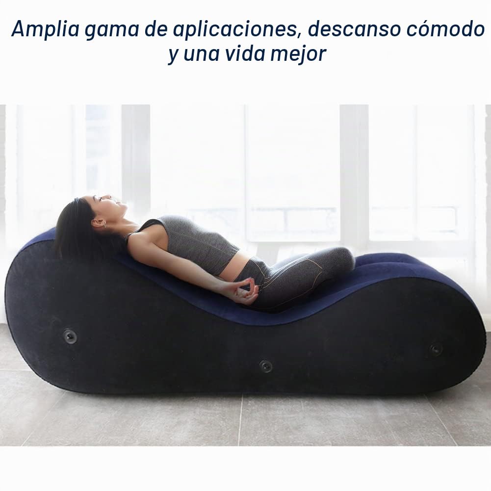Roluck Cama Sexual con Esposas, Almohada Inflable, Colchón Inflable, Cojín Lumbar con Bomba Eléctrica, Sofá Cama Sexual para Parejas, Muebles Sexuales, Juguetes Sensuales Pareja